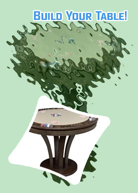 6 person round poker table