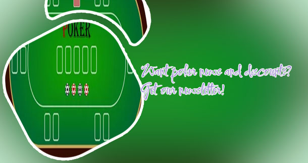 Rollout poker table top