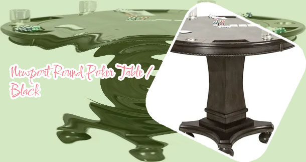 Round poker table with dining top