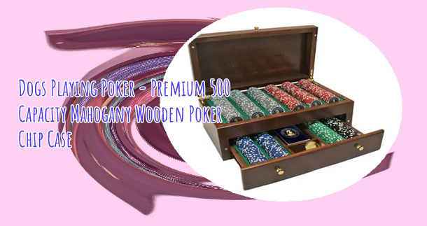 Wooden poker chip set